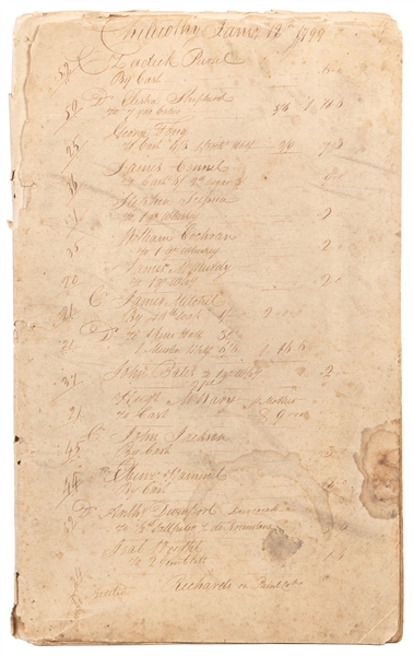  [AMERICAN FRONTIER]. -- [PRE-STATEHOOD OHIO]. Manuscript Me...