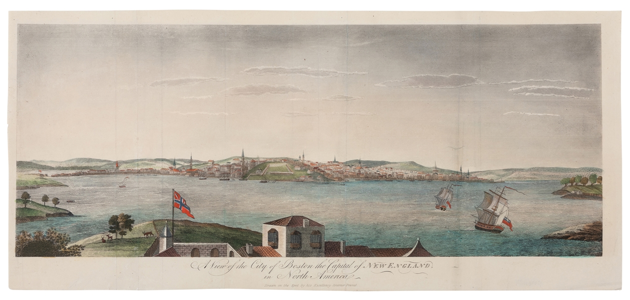  [BOSTON]. [POWNALL, Thomas (1722-1805), artist]. A View of ...