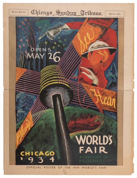  [1934 CHICAGO WORLD’S FAIR]. Chicago Sunday Tribune / The W...