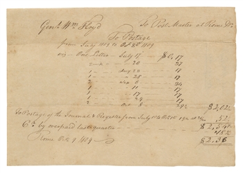  [FLOYD, General William (1734-1821), association]. Manuscri...