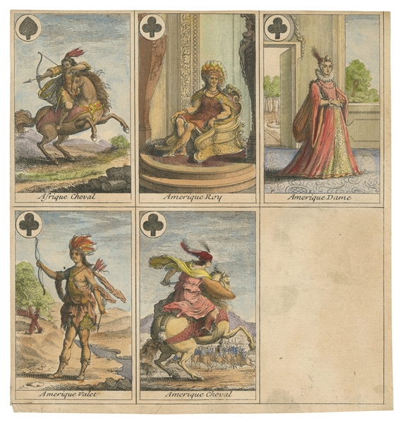  [PLAYING CARDS]. [POILLY, François de (1623-1693)]. An uncu...