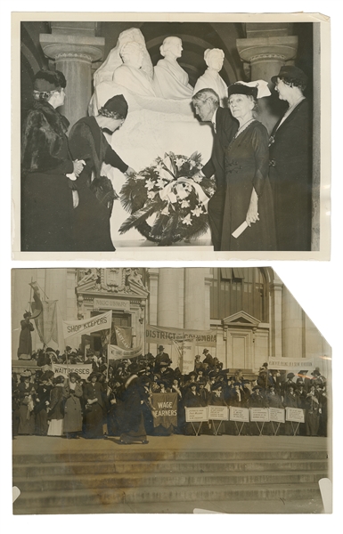  [WOMEN’S SUFFRAGE]. A group of press photographs of Suffrag...