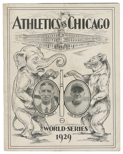  [BASEBALL]. Chicago Cubs vs. Philadelphia Athletics 1929 Wo...