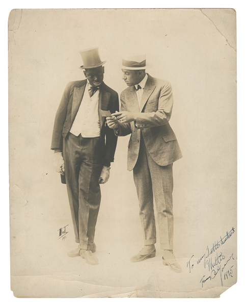  [MINSTRELSY]. [JOLSON, Al (1886-1950)]. Early Albumen Photo...