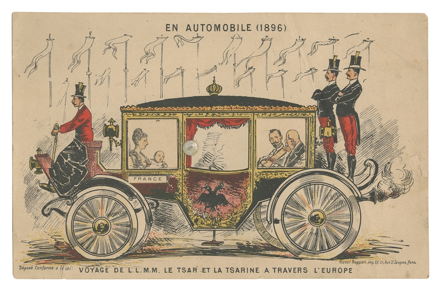  [AUTOMOBILES]. “En Automobile (1896) / Voyage de L. L. M. M...