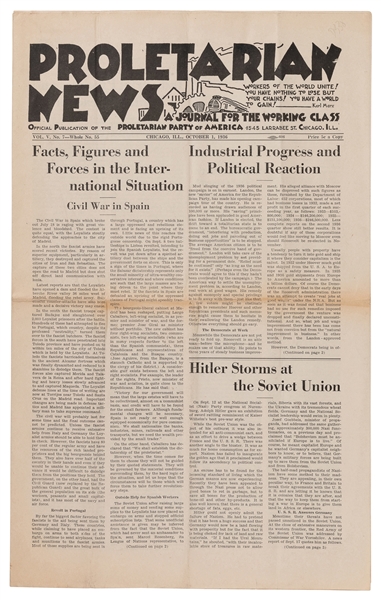  [COMMUNISM]. Proletarian News a Journal of the Working Clas...