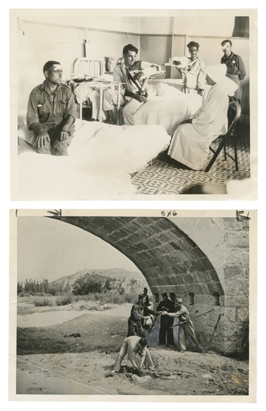  [SPANISH CIVIL WAR]. Group of Five Press Photos of Troops i...