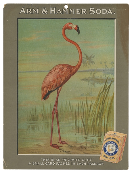  [TRADING CARDS]. A chromolithograph placard for getting a n...