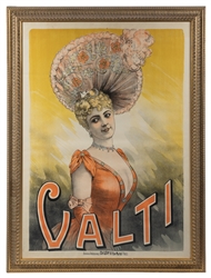  Valti. Paris: Ch Levy, ca. 1890s. French lithograph poster ...