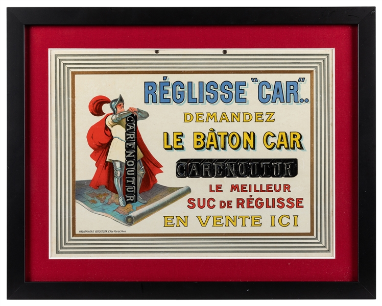  [CAPPIELLO]. Reglisse “Car.” Demandez Le Baton Car. Paris: ...