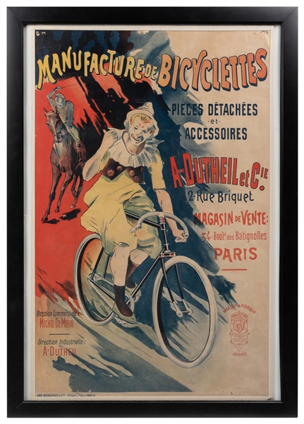  CORROIS, L. Manufature de Bicyclettes / A. Dutheil & Cie. P...