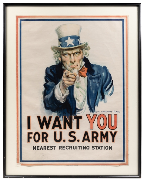  FLAGG, James Montgomery (1877 – 1960). I Want You / For U.S...