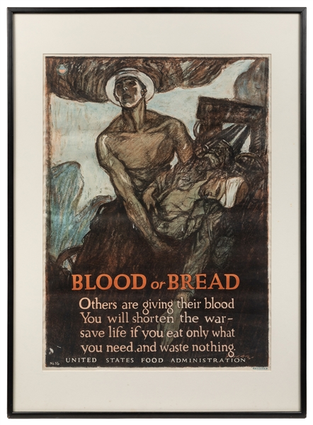  RALEIGH, Henry (1880 – 1945). Blood or Bread. 1918. Boston:...