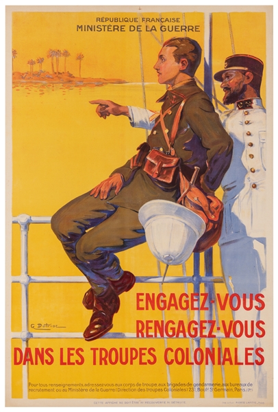  DUTRIAC, Georges (1866 – 1958). Engagez-Vous / Rengagez-Vou...