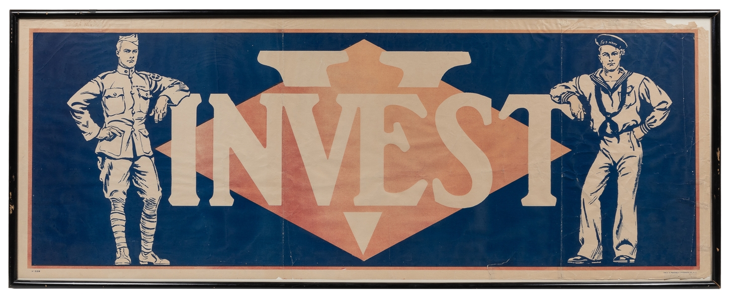  Invest / V. New York: U.S. Printing & Lithograph Co. WW1 po...