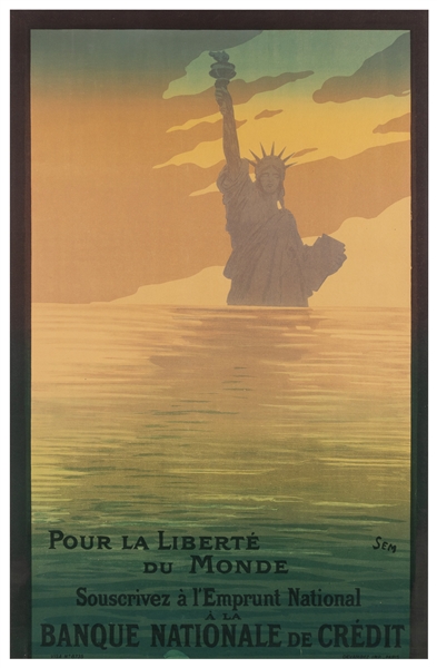  SEM (Georges Goursat, 1863 – 1964). Pour la Liberte Du Mond...