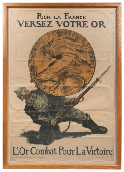  FAIVRE, Abel (1867 – 1945). Pour la France Versez Votre or ...