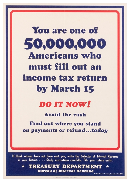  You Are One of 50,000,000 Americans Who Must Fill Out an In...