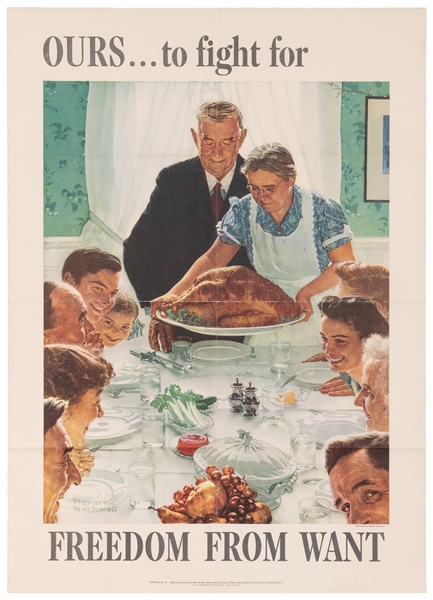  ROCKWELL, Norman (1894-1978). [The Four Freedoms]. Group of...