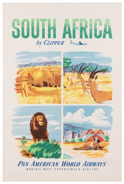  South Africa by Clipper / Pan American World Airways. 1951....