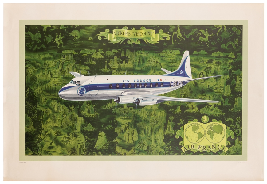  BOUCHER, Lucien (1889 – 1971). Vickers “Viscount” / Air Fra...