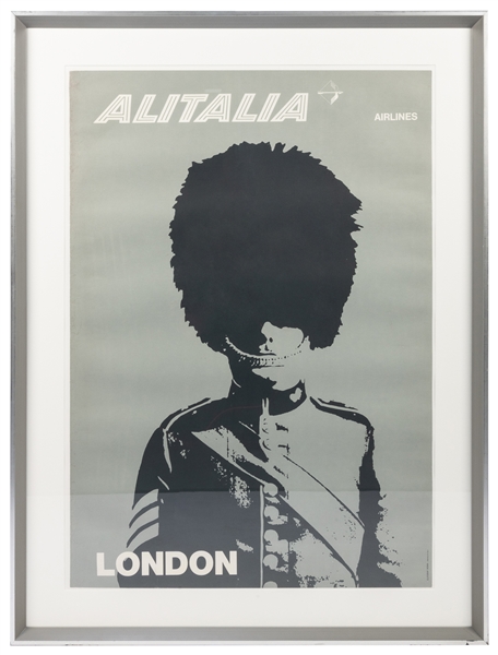  Alitalia / London. Rome: Eliograf, ca. 1960s. Advertising t...