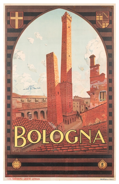  TREMATORE, Severino (1895-1940). Bologna / ENIT Railways. G...