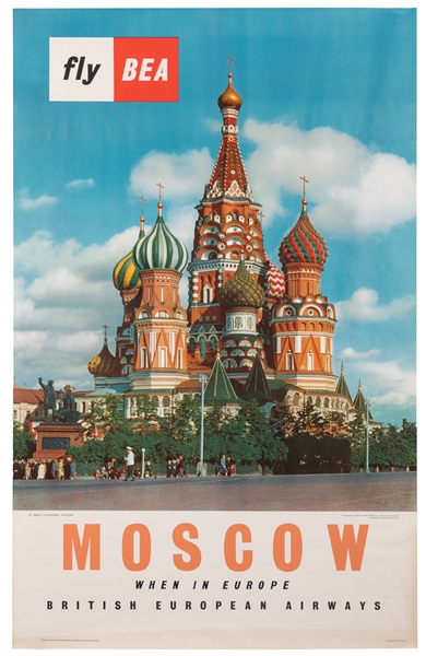  Moscow / Fly BEA. 1959. London and Leicester: Adams Bros. &...