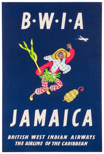  COSOMATI, Aldo (1897 – 1977). BWIA / Jamaica. 1953. Great B...