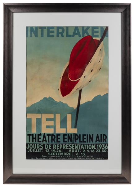  DIGGELMANN, Alex (1902-1987). Interlaken / Tell Theatre En ...