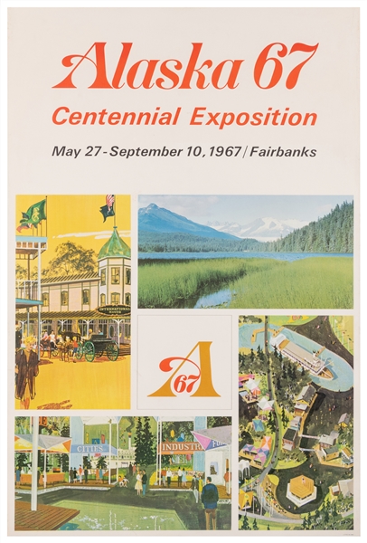  Alaska 67 / Centennial Exposition. 1967. Poster published o...