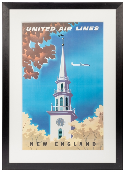  BINDER, Joseph (1898 – 1972). United Air Lines / New Englan...