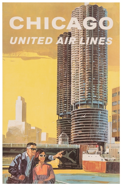  HOYNE, Tom. Chicago / United Air Lines. 1960s. The iconic M...