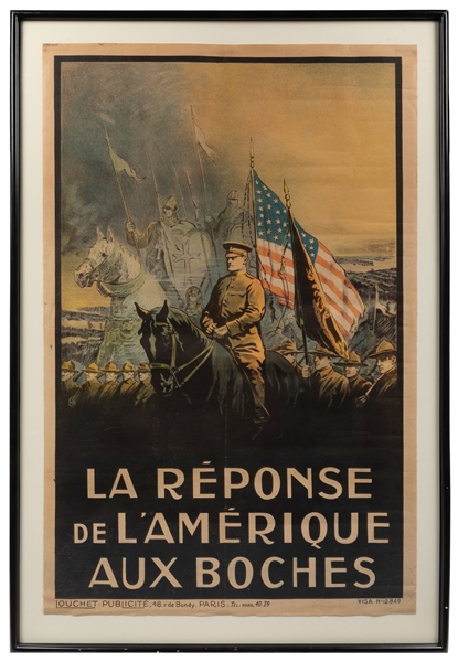  La Reponse de L’Amerique aux Boches. Paris: Louchet Publici...