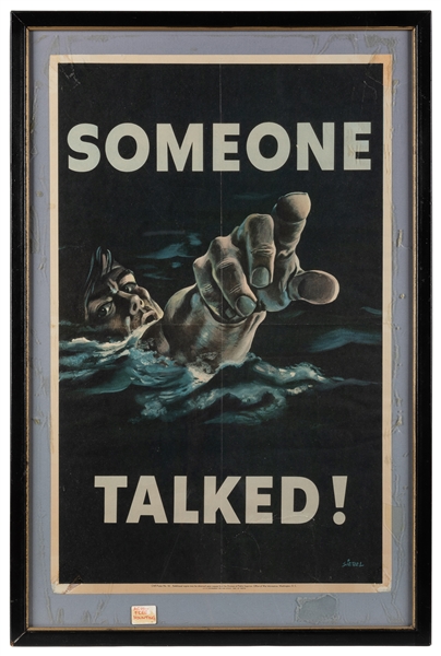  SIEBEL, Frederick (1913 – 1991 ). Someone Talked. 1942. Was...