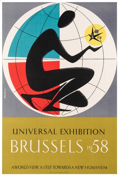  RICHEZ, Jacques (1918 – 1994). Universal Exhibition / Bruss...