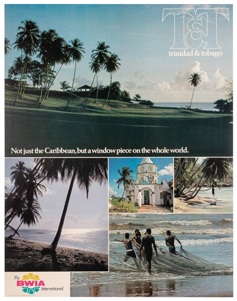  Trinidad & Tobago / Fly BWIA International. Circa 1990s. Po...