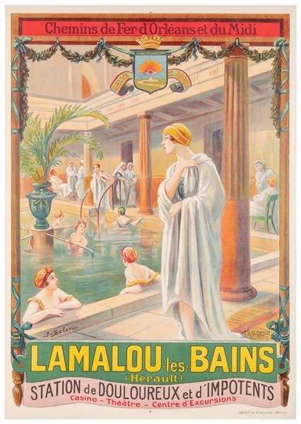  BELON, Jose (1861 – 1927). Lamalou les Bains. 1905. Paris: ...