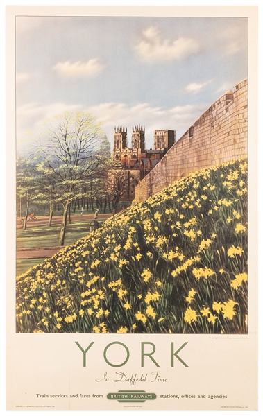  York In Daffodil Time / British Railways. 1950. Great Brita...