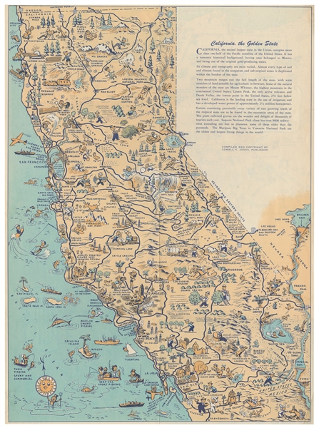  Pictorial Map of Hollywood and Vicinity / Hollywood Film Ca...