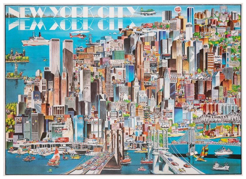  [NEW YORK CITY – PICTORIAL MAPS]. Group of 3 pictorial maps...