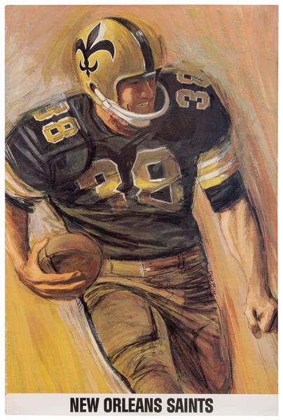  BOSS, Dave (1932 – 1999). New Orleans Saints. Circa 1965. 3...