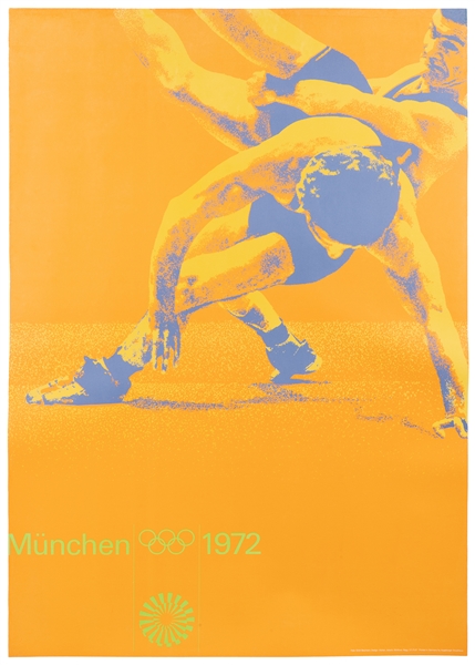  AICHER, Otl (1922-1991). Munich Olympics 1972 / [Wrestling]...