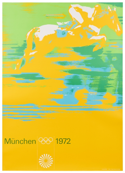  AICHER, Otl (1922-1991). München 1972 / [Equestrian]. Stutt...