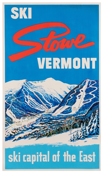  MAURER, Sascha (1897–1961). Ski Stowe Vermont / Ski Capital...