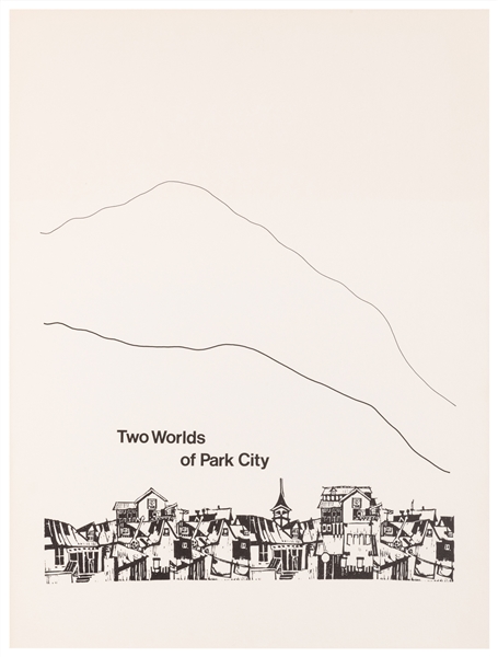  Two Worlds / of Park City. Circa 1970s. Poster promoting th...