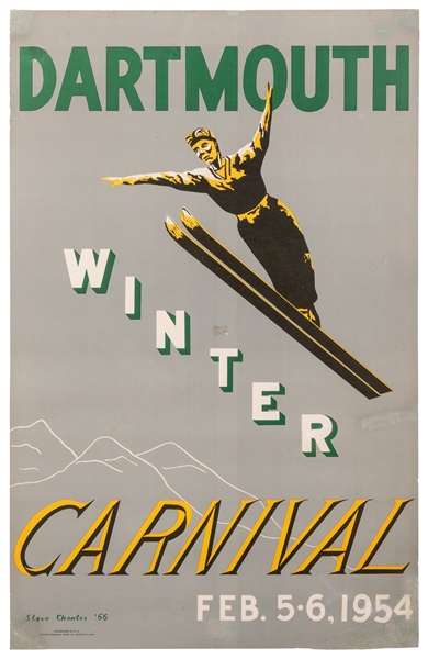  CHONTOS, Steve. Dartmouth Winter Carnival. 1954. Boston: Wi...