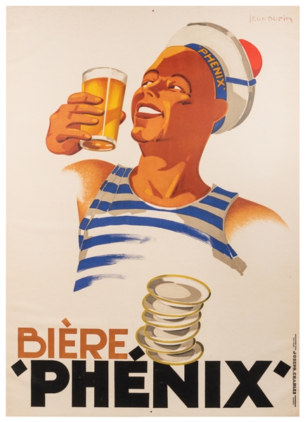  DUPIN, Leon (1898 – 1971). Biere Phenix. Paris: Imprimerie ...