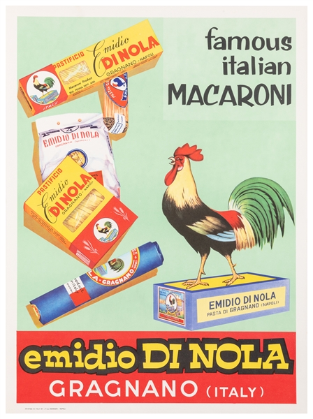  Emidio di Nola Famous Italian Macaroni. Napoli: Manzoni, ca...