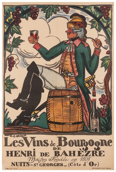  ARNOUX, Guy (1886 – 1951). Les Vins de Bourgogne. Paris: Im...